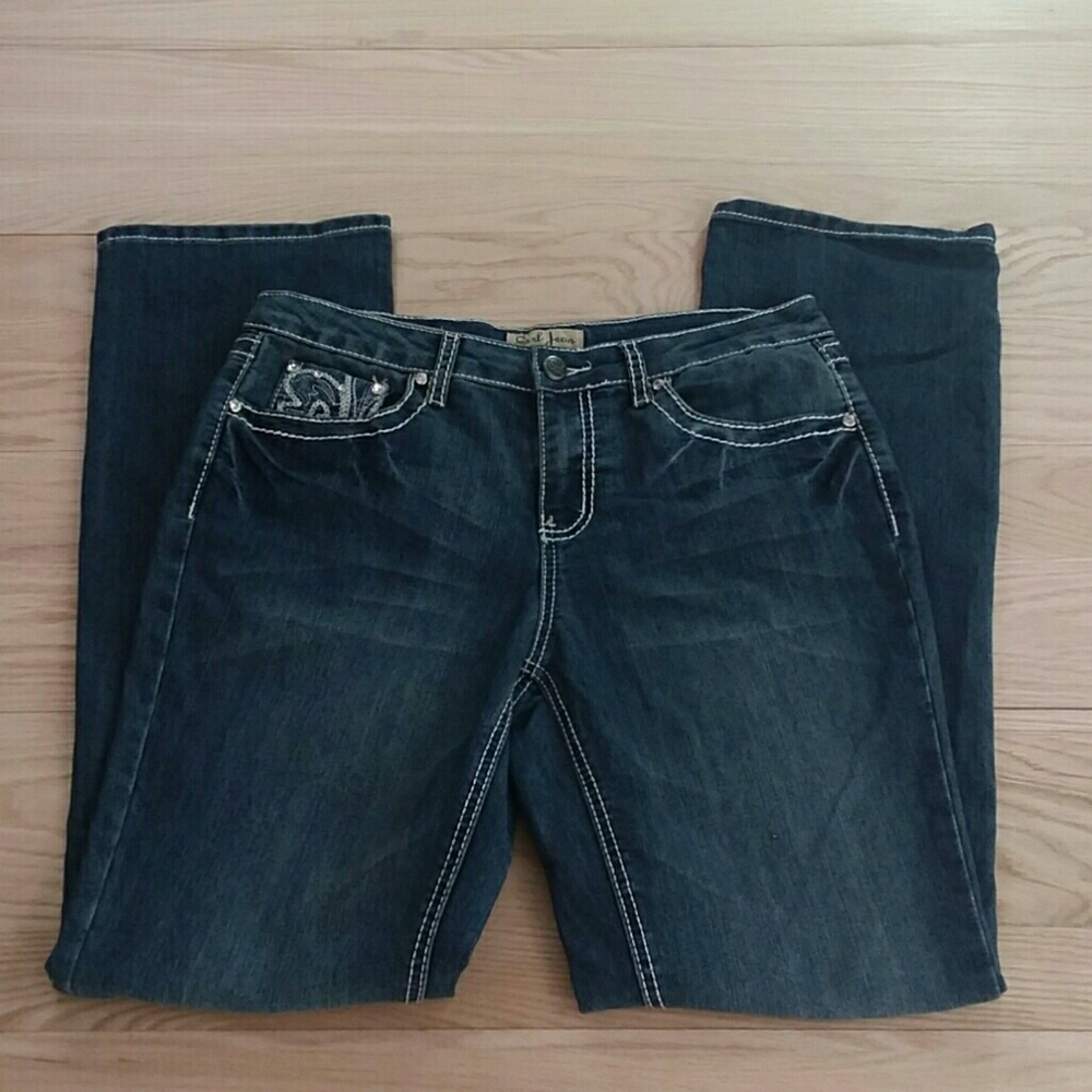 Earl Jeans Size 8 Bling Pockets - Picture 2 of 4